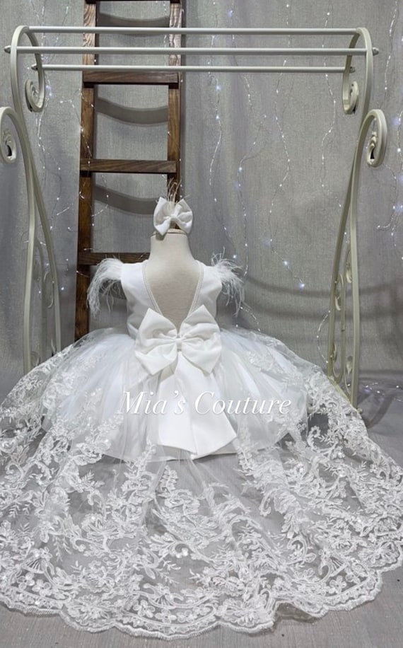 Satin & Lace Flower Girl Dresses With Rhinestones Satin & Lace Flower Girl Dresses With Rhinestones