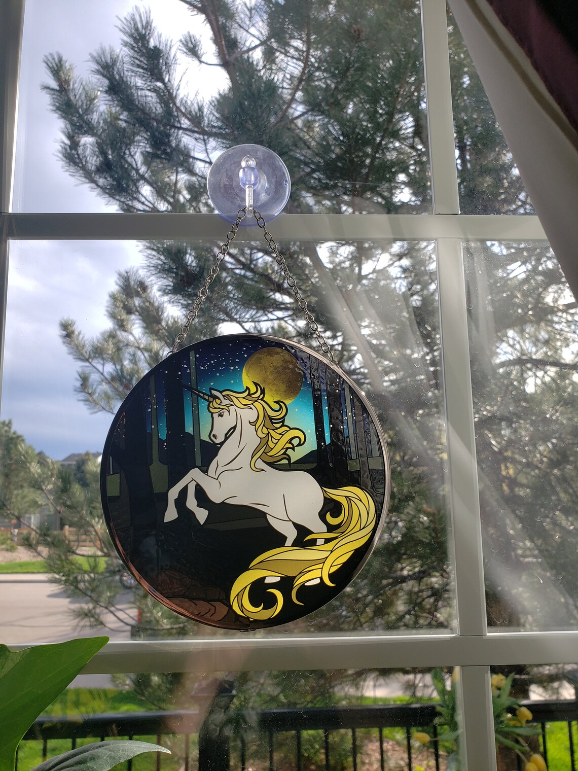 Sun Catcher unicorn suncatcher Etsy