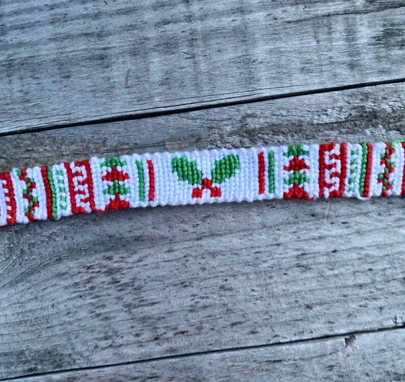 Dog Collar & Bracelet Set CHRISTMAS THEMED Matching Dog Collar and