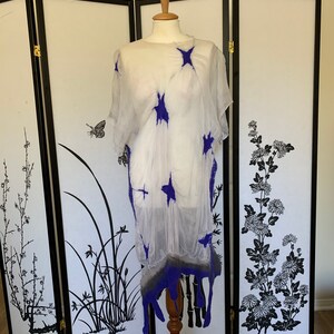 One of a kind Nunofelted tunic dress image 3