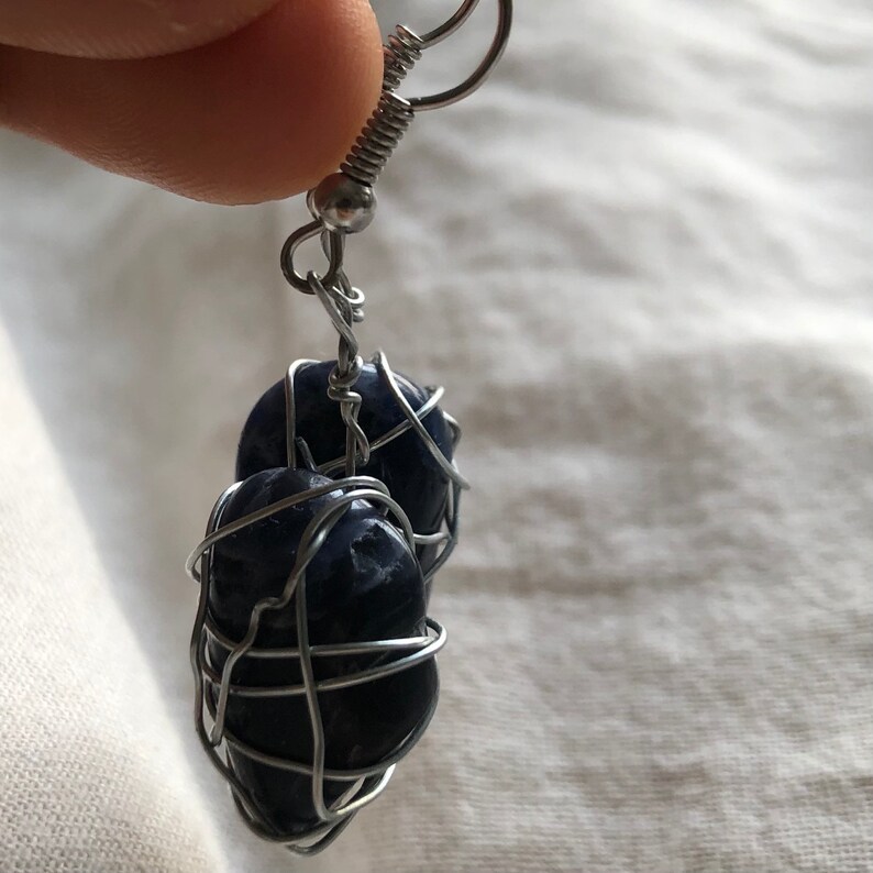 Gemstone earrings