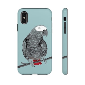 Cute African Grey Protective Phone Case - iPhone, Samsung, Google case