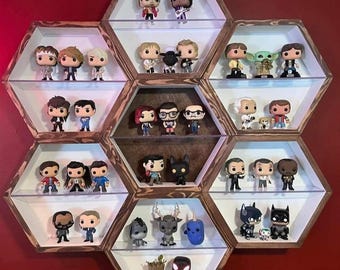 9 Supporti Adesivi Per Funko Pop – Ripiani Invisibili Da Parete, Senza Fori, Per Collezionabili