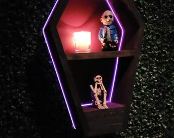 LED-kistycka: Handgjord gotisk dekor - Halloween-accent