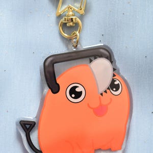 Csm demon chainsaw dog pochi epoxy keychains