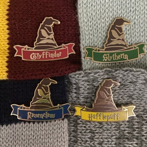 Clearance Sorting hat enamel pins all houses