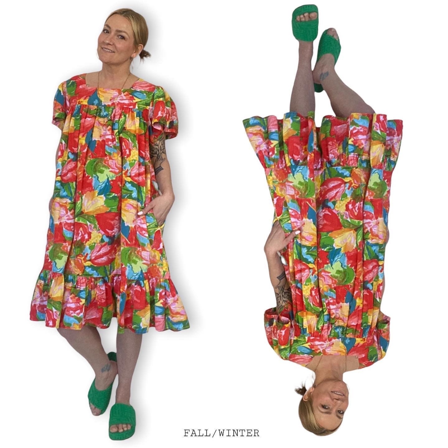 Honors Intimates Vintage Moo Moo Oversized Dress Floral Etsy UK