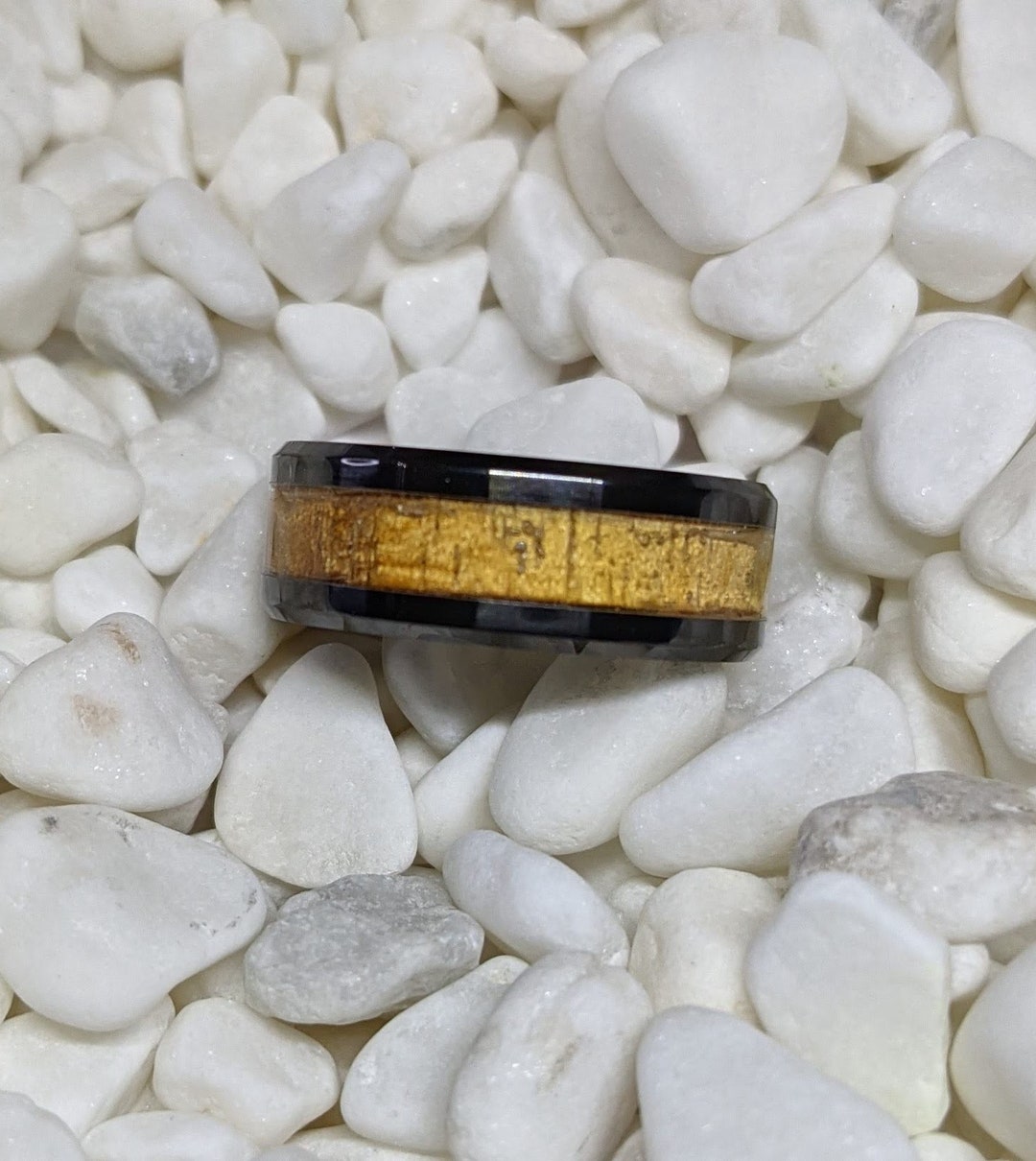 Koa Wood Custom Inlay Ring Please Choose Ring Material Ring - Etsy