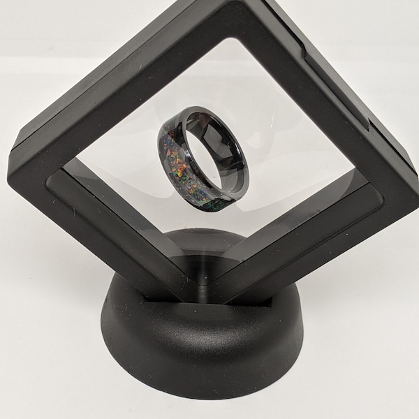 1 Floating Ring Display with Stand - Specify Black or White Display