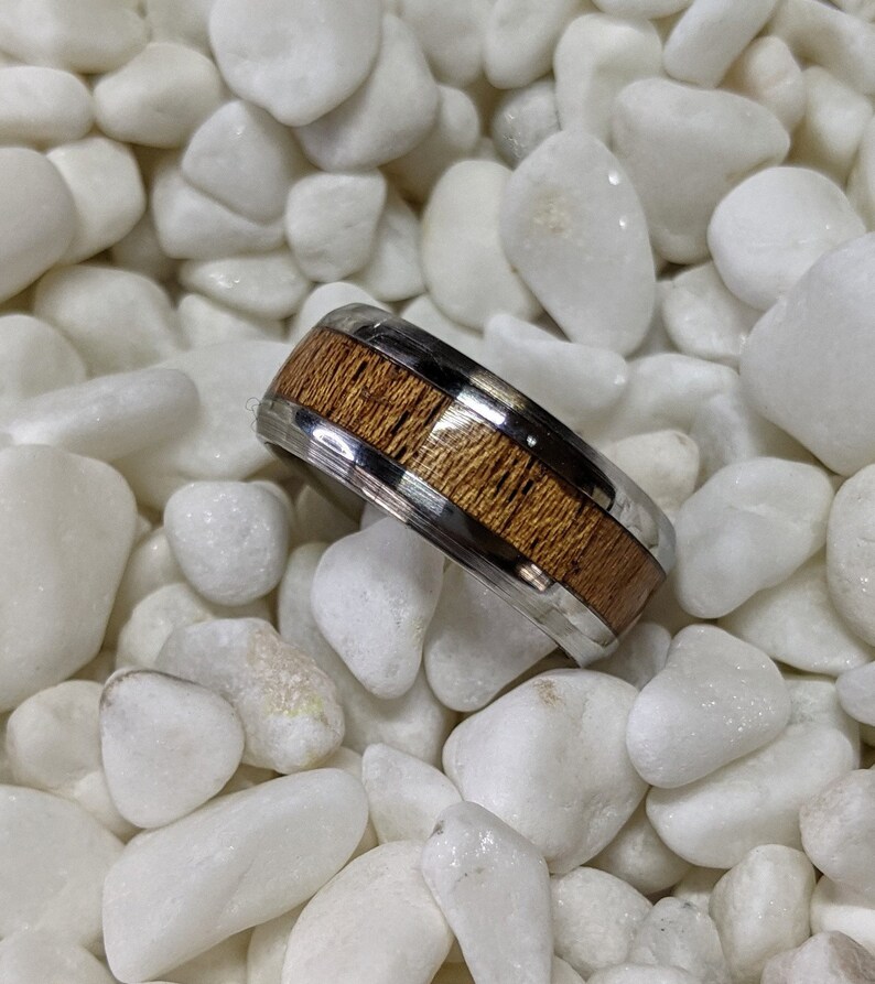 Whiskey Barrel Wood Custom Inlay Ring Please Choose Ring | Etsy