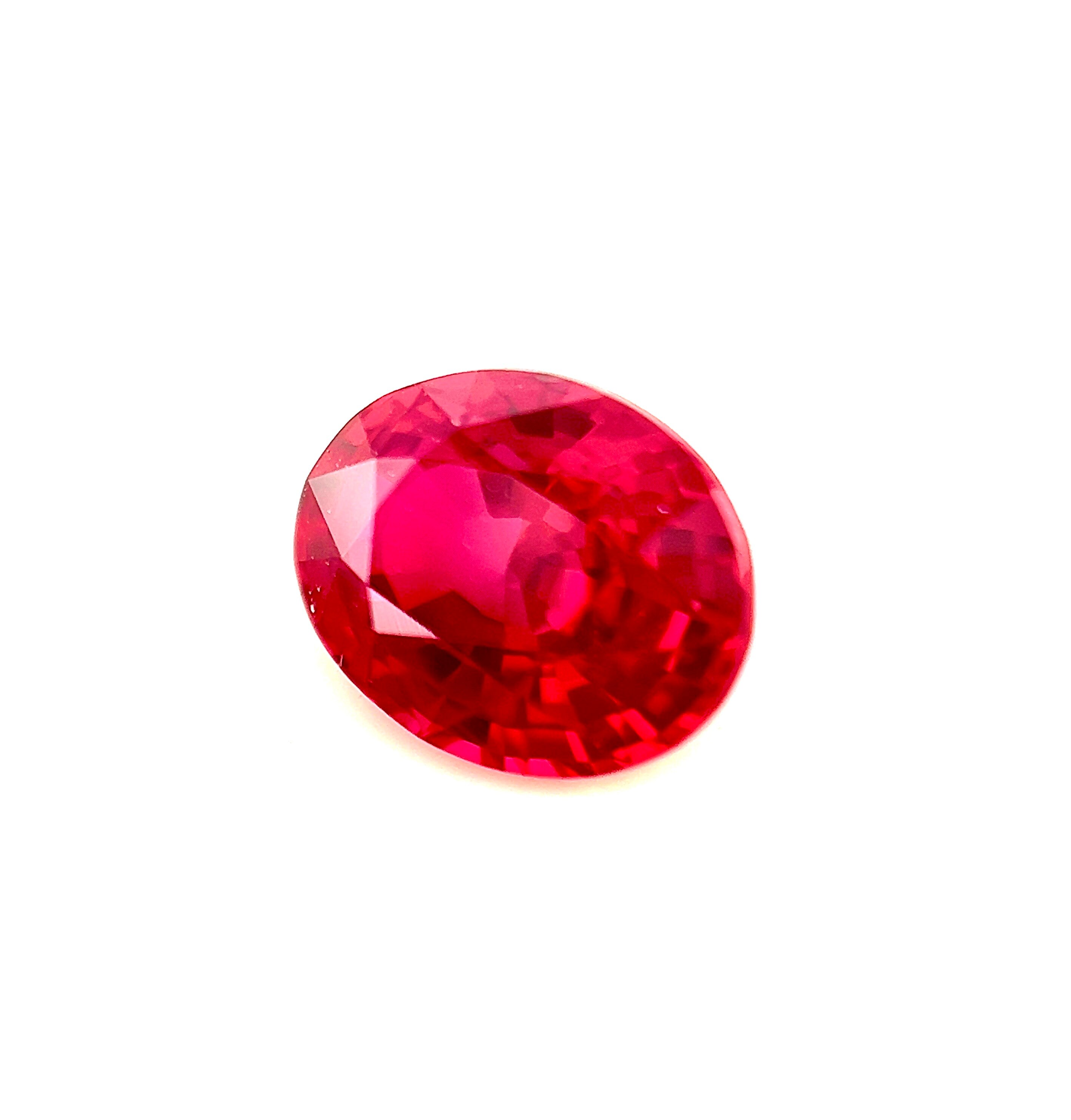 SOLD Exquisite LOUPE CLEAN Natural Unheated 1.52carat Mozambique Ruby ...