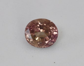 0.46Carat Natural Peachy Padparadscha Sapphire Gemstone Oval Cut Very Good Luster| Heated Loose Stone