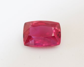 1.02Carats Natural Ruby Gemstone Cushion Cut Pinkish Red Ruby Color, Ruby Engagement Ring | Heated Loose Stone