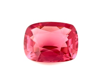 SOLD 3.03ct Mahengi Red Spinel: Cushion Cut, Orangish Red, Loupe Clean