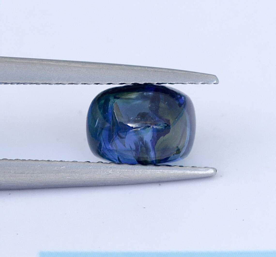 1.87carat Natural Blue Sapphire Unheated Gemstone Sugar Loaf Etsy