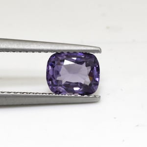 1.34Carat Natural Purple Spinel Cushion Excellent Cutting Brilliant Luster Pastel Shade Lavender Color | Unheated Loose Stone