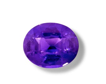 Saphir violet naturel de 2,05 carats, taille ovale, couleur et éclat exceptionnels | Pierre non chauffée, idéale pour une bague de fiançailles