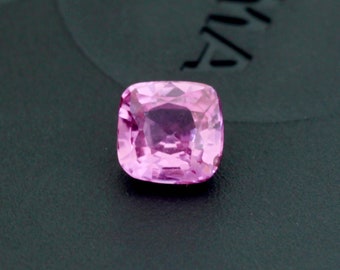 Zafiro rosa natural de 0,65 quilates: piedra preciosa suelta ovalada