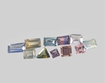 Pastel Sapphire Gemstone Lot: 2.25 Carat 11 Pcs Unheated Loose Gems for Jewelry