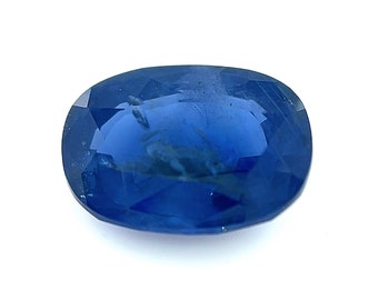 2.72Carats Natural Blue Sapphire Gemstone Unheated Oval Cut With Good Color | Unheated Loose Stone
