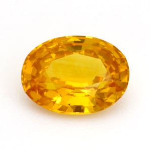 1.03Carat Natürlicher Orange Saphir Oval Schliff Brilliant Glanzer Lovely Orange Farbe Top Stein | Erhitzter lockerer Stein