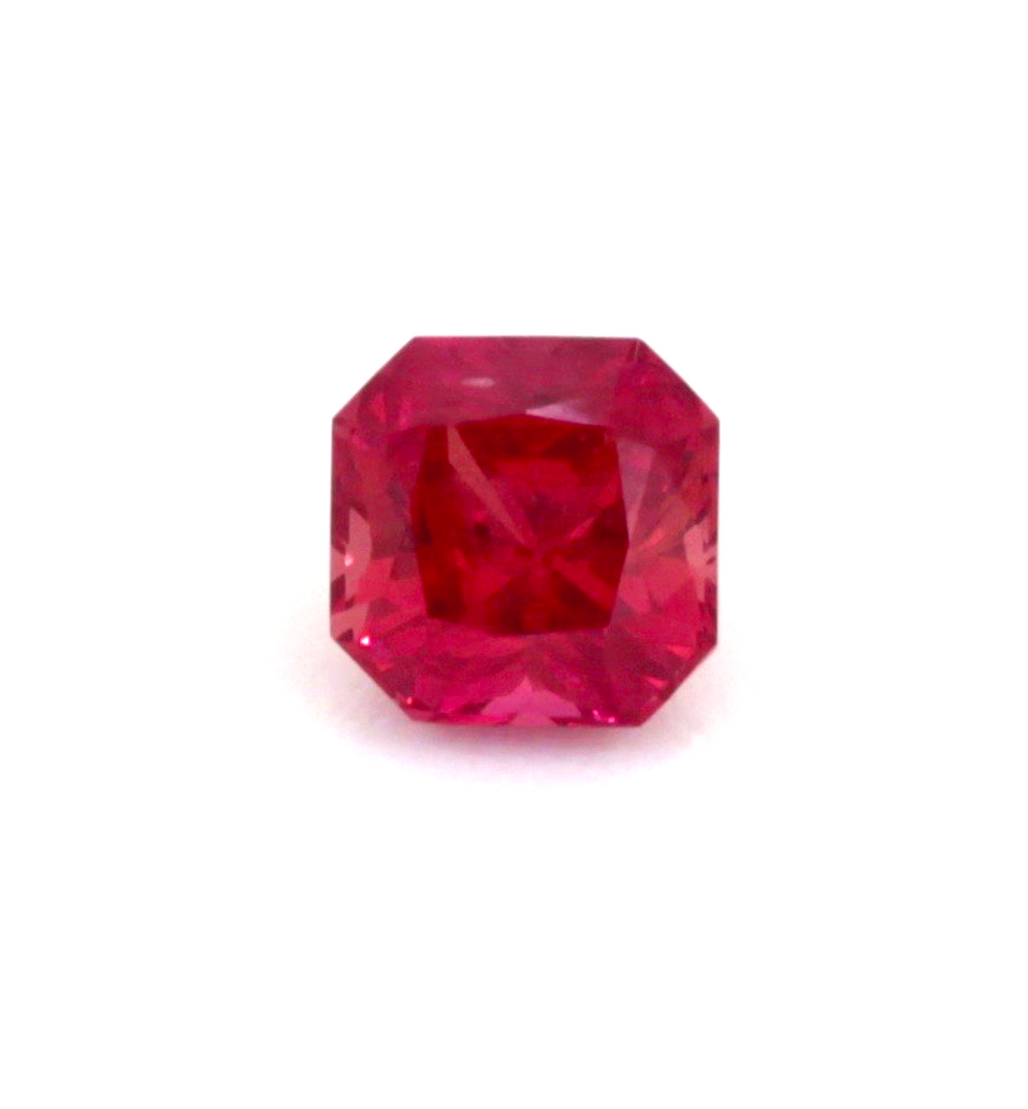 0.54Carat Natural Ruby Gemstone Ascher Cut Very Good Color Brilliant Luster | Heated Loose Stone