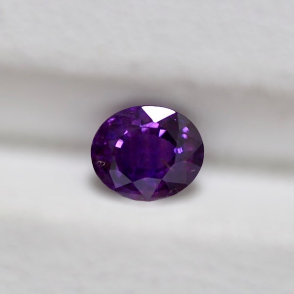 0.80Carat Natural Purple Sapphire Gemstone Oval Cut With Excellent Color And Very Good Luster | Heated Loose Stone