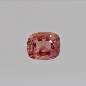 0.77Carat Natural Rare Padparadscha Sapphire King Sapphire Gemstone Cushion Excellent Cut VGood Color Brilliant Luster| Heated Loose Stone
