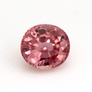 0.49Carats Natural Rare Padparadscha Sapphire King Sapphire Gemstone Oval Cut With Very Good Color Brilliant Luster | Heated Loose Stone