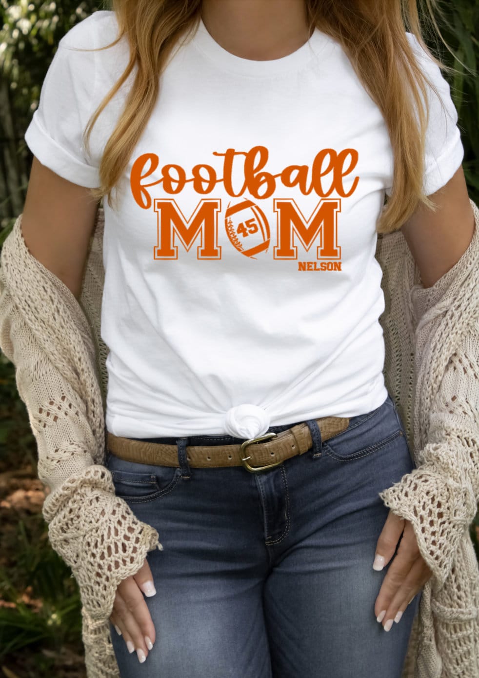 Custom Football Mom Shirt Football Mom Personalized Tshirt Etsy