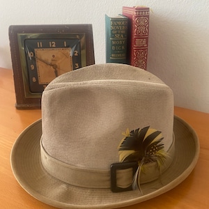 帽子 Vintage cavanagh straw hat Milan 7 1/2 Vintage Cavanagh Hats Of New York Straw Boater Hat Littler