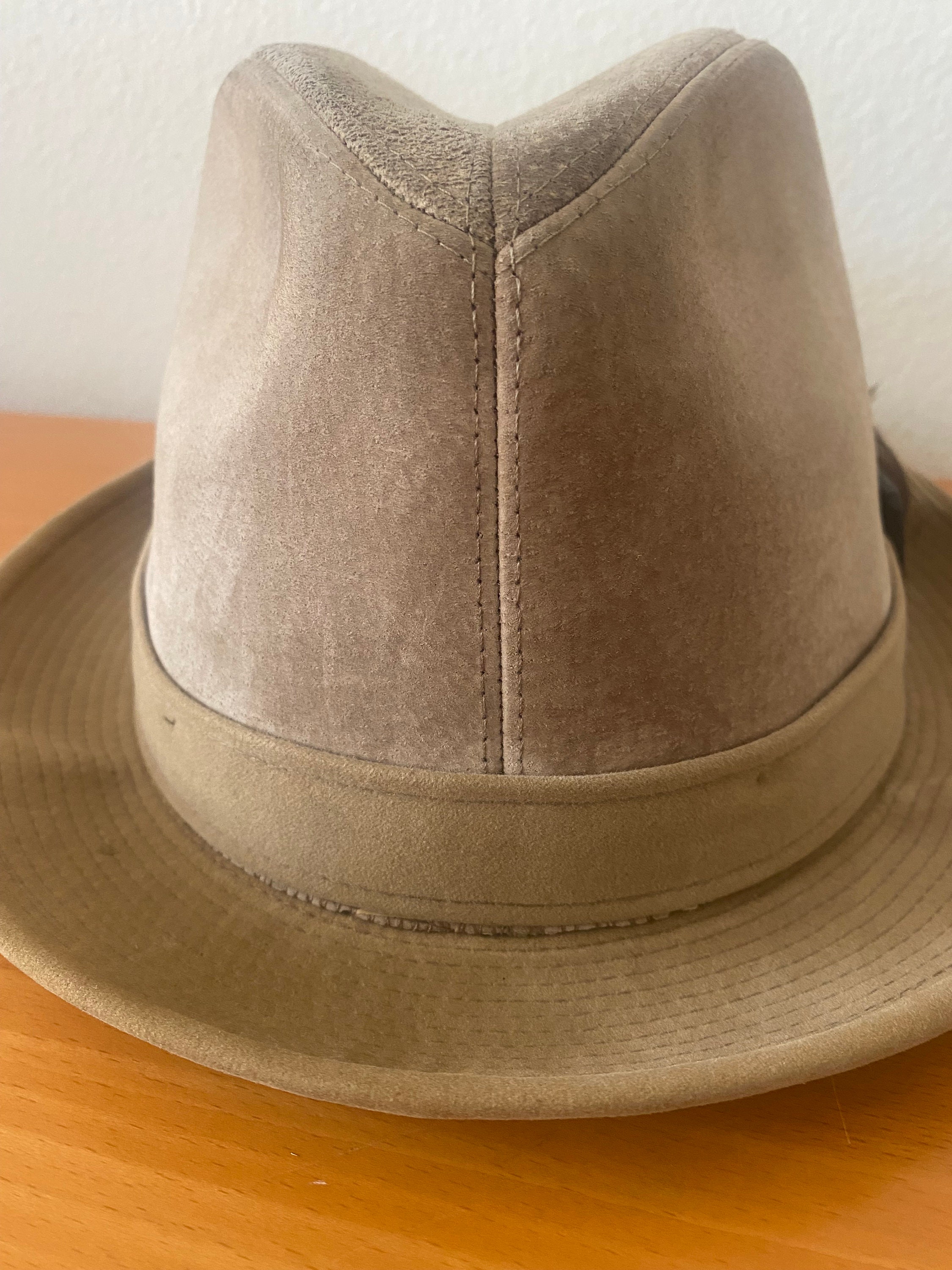 Cavanagh Suede Fedora - Classic Vintage Fedora With Feather 
