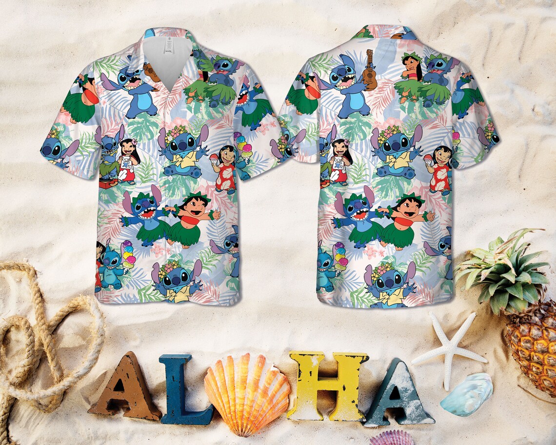 stitch with hawaiian shirt