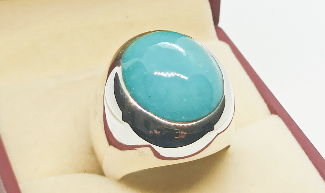 Natural Neshapuri Feroza 35 Carat Sterling Silver 925 Big - Etsy