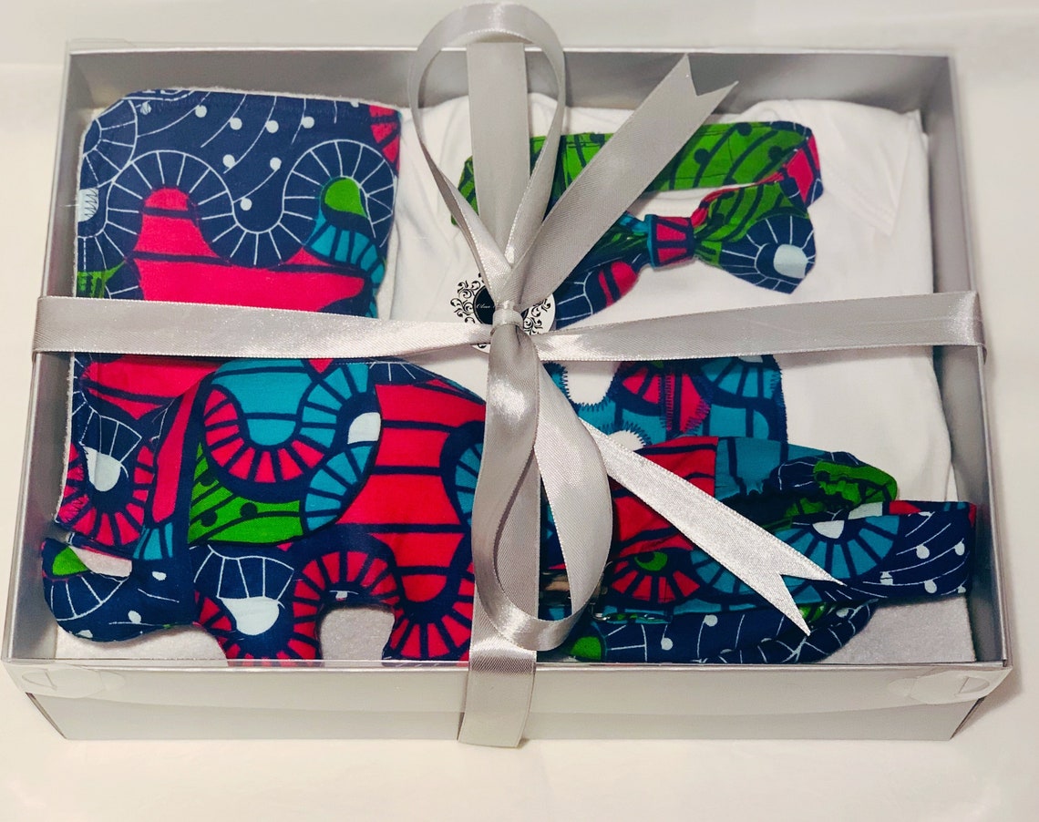 African Print Baby Gift Set Ankara Baby Gift set Ankara Baby Etsy