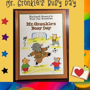 Richard Scarry, Mr. Gronkles Busy Day, Vintage 1997, Brand New Condition, Busy Day Storybooks, Childrens Books, Collector, Kids Gift