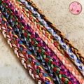 Thread Braided String Cotton Anklets, Adjustable Tie-On Boho Beach Jewelry