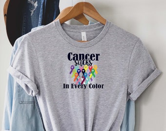 Multicolor Fight The Cancer Throw Pillow 18x18 All Cancer Ribbon Apparel & Cancer Awareness Sucks in Every Color Fighter Multicolor Fight The Cancer Throw Pillow 18x18 All Cancer Ribbon Apparel & Cancer Awareness Sucks in Every Color Fighter