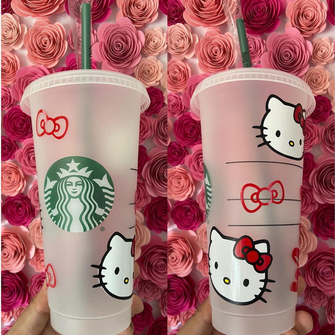 Hello Kitty Reusable Starbucks Cup Hello Kitty & Friends Etsy