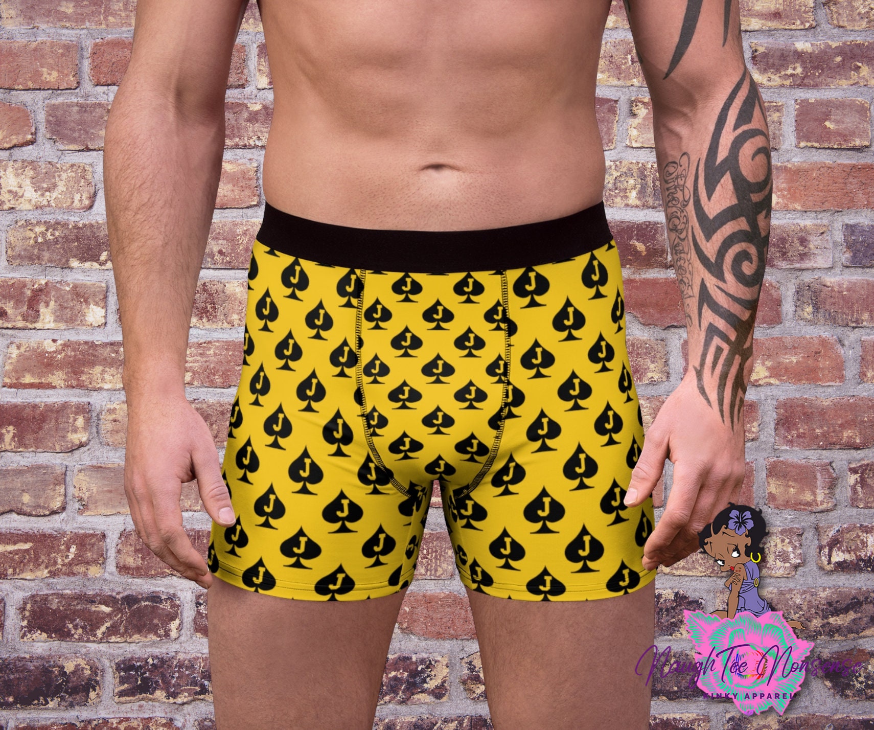 Jack of Spades Mens Boxers I Love BBC Boxers Spade King Etsy