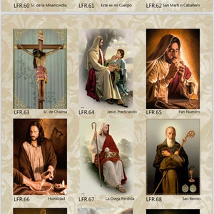 LIENZO DE 40"x28". Estampados religiosos.