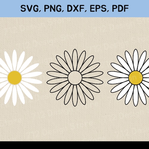 Daisy SVG Flower SVG Spring SVG Digital Download Cut File - Etsy