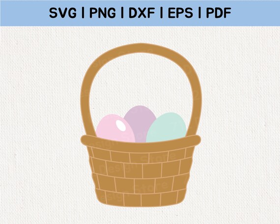 Easter Basket SVG Cut Files Easter SVG Easter Egg SVG - Etsy
