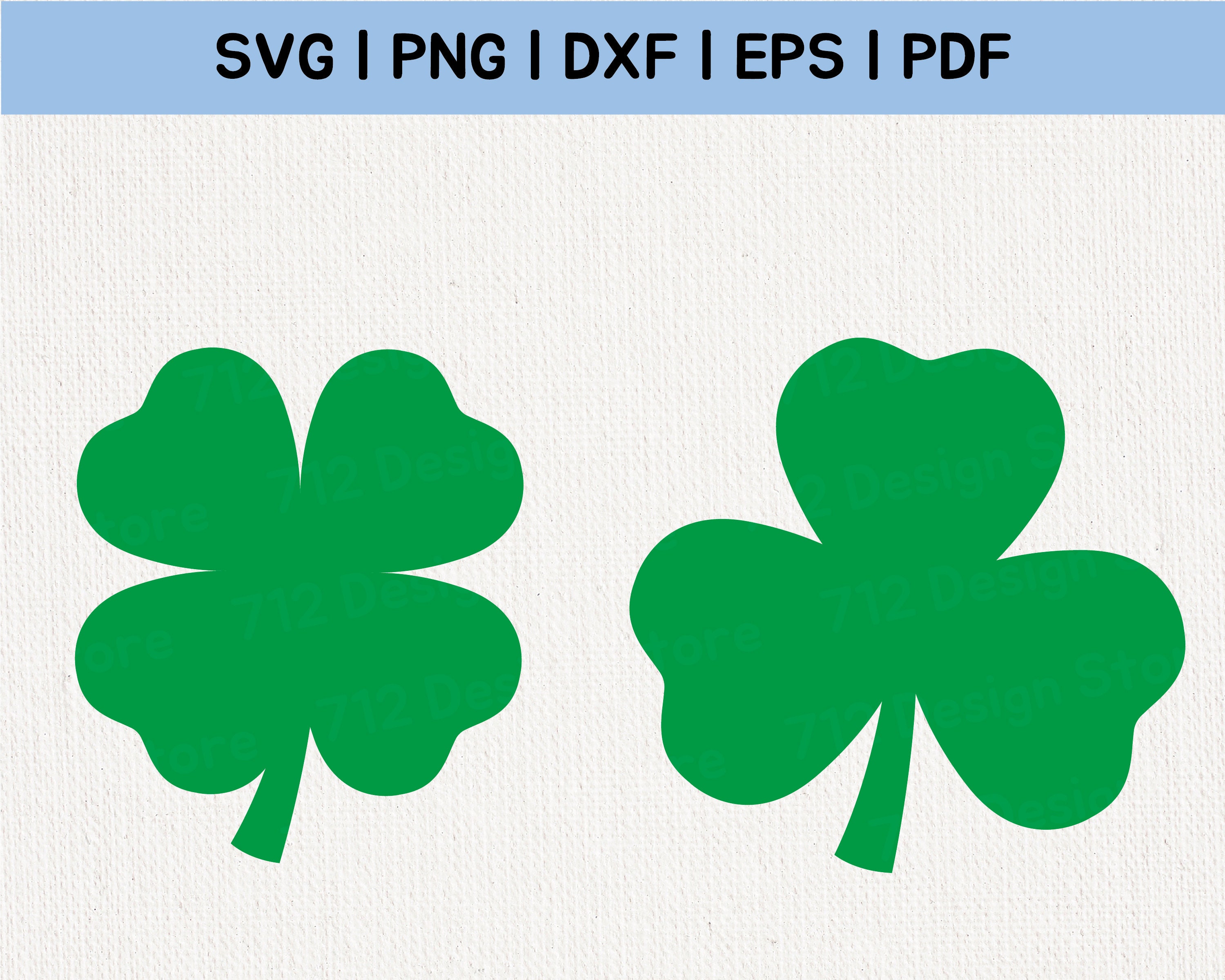 St Patricks Day Svg Four Leaf Clover Svg Shamrock Svg Lucky Etsy