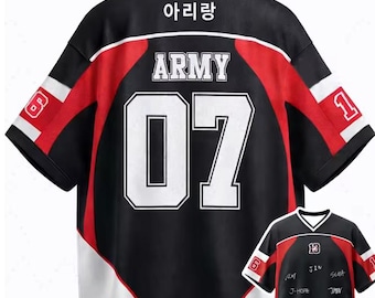 BTS Arirang Tour Jersey KPop Concert Outfit Shirt Unisex ARMY Jungkook Jimin J-Hope Jin Rm - UK/London Seller Same Day Dispatch m