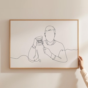 Minimalistischer Zahnarzt Linie Kunst, digitaler Download, Zähne Umriss Zeichnung, Büro-Druck, Zahnpraxis druckbare, einfache Skizze, Dekoration
