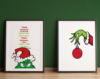 Grinch Quote Decor | Etsy