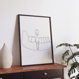 Minimalistischer Zahnarzt Linie Kunst, digitaler Download, Zähne Umriss Zeichnung, Büro Druck, Zahnklinik druckbar, einfache Skizze, Dekoration