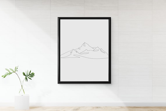 Vector hand drawn mountains outline sketch drawings Vector hand drawn  mountains outline sketch drawings isolated on light  CanStock