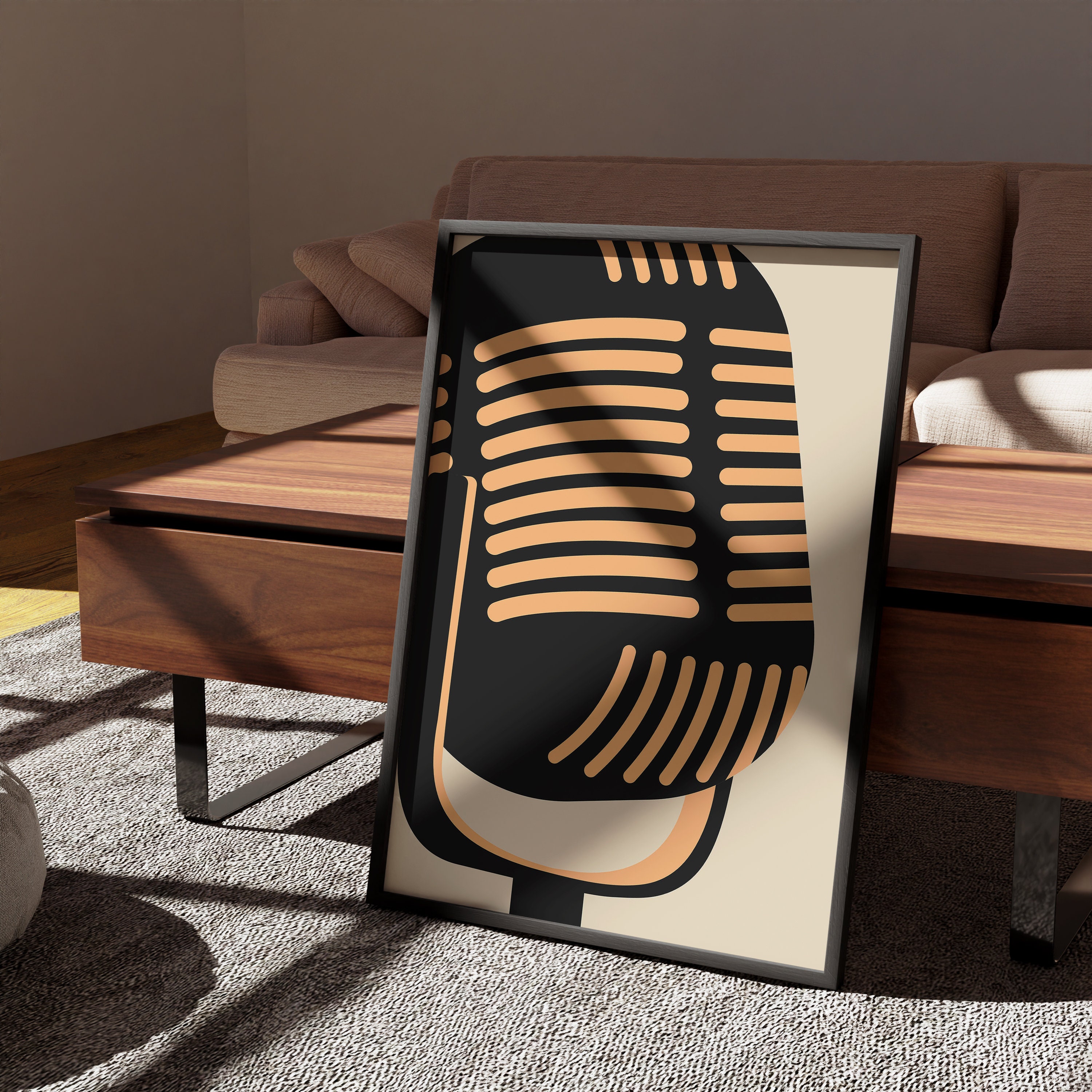 アート・デザイン・音楽 Slide Show Abstract music background with sound speaker | Premium Vector
